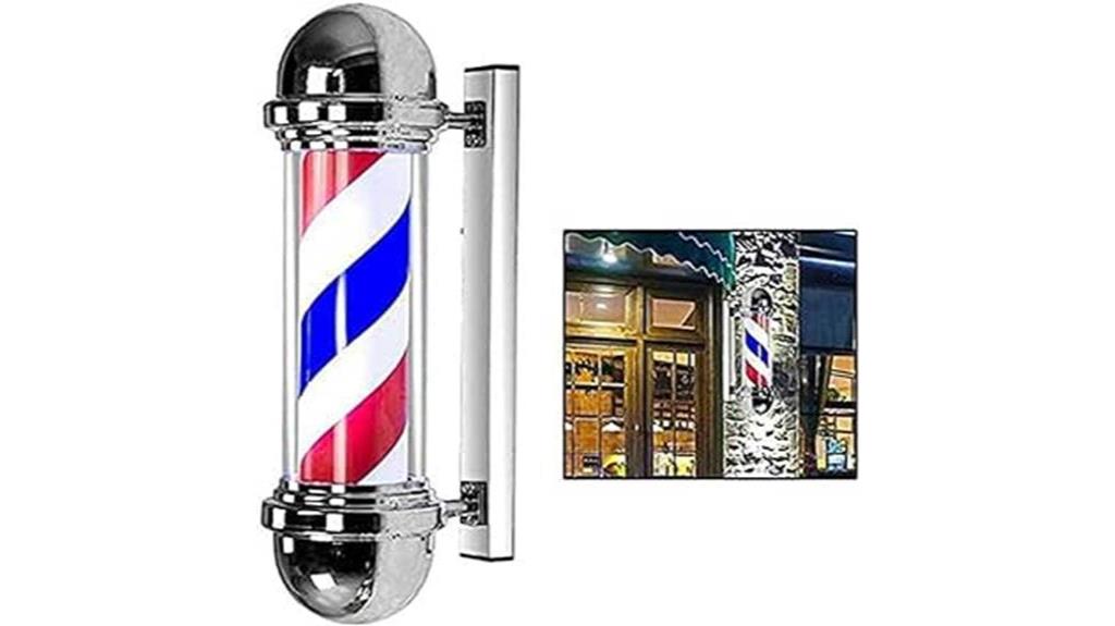 large waterproof rotating barber pole