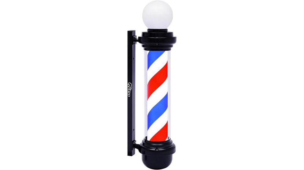 rotating barber pole light